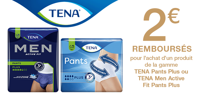TENA Pants Plus - 2.00 € remboursé