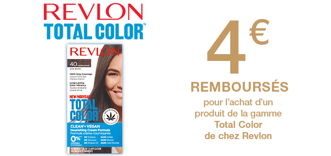 Total Color Revlon - 4.00 € remboursé